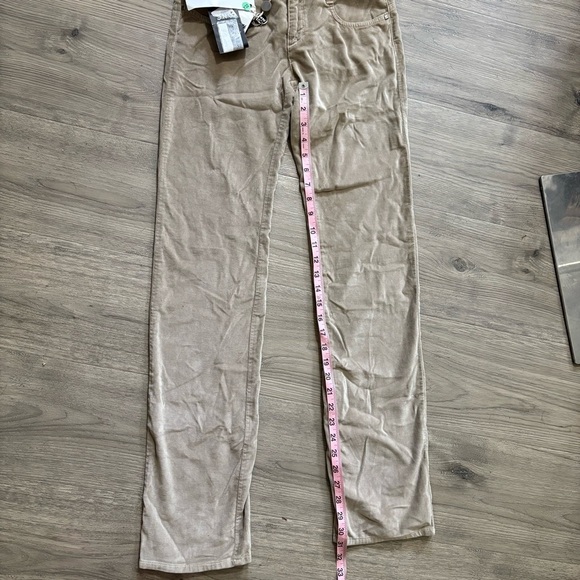 CNC Velour Beige Camel Slim Bootcut Pants Size 25 Y2K 90s - Picture 9 of 9
